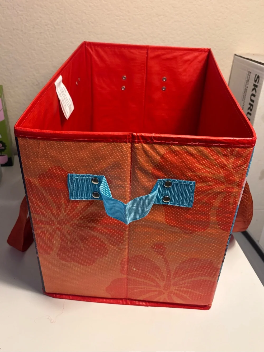 NEW TRADER JOE'S STAND UP COLLAPSIBLE TOTE GROCERY BAG. STURDY AND STORABLE
